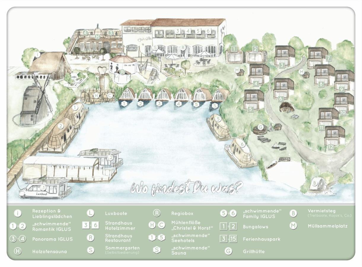 Lieblingsplatz Parey - Schwimmendes Hausboot Hotel Luaran gambar